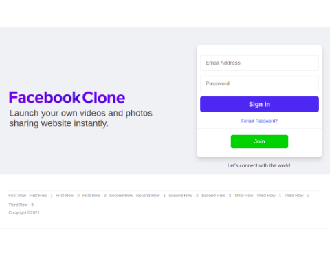 New Facebook Clone Theme