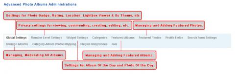 Advanced Photo Albums Administrations