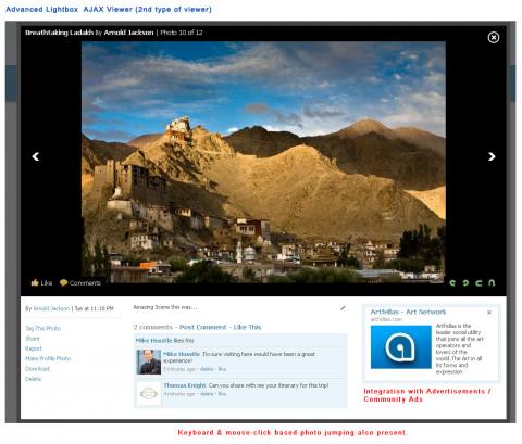 Advanced Lightbox  AJAX Viewer (2nd type of viewer)