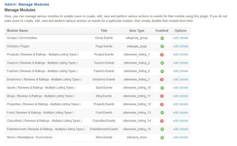 Admin: Manage Modules