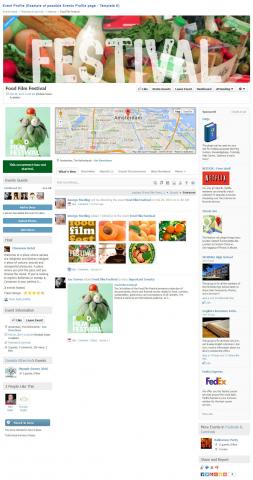Event Profile (Example of possible Events Profile page - Template 6)
