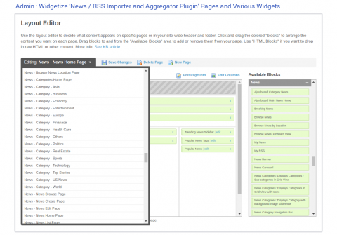 Admin: Layout Editor