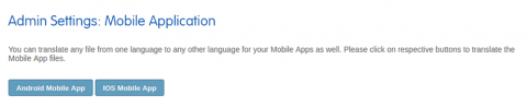 Admin: Mobile Application