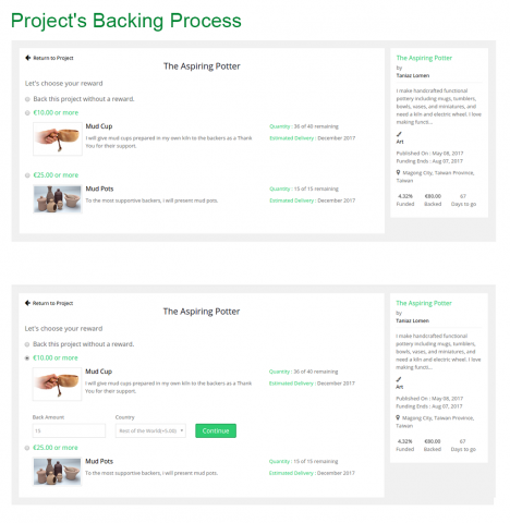 Proejct's Backing Process 