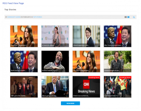 RSS Feed View Page