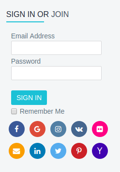 Social Login Signup and Login Widget