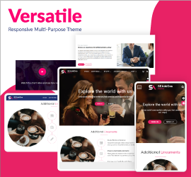 New Release: Responsive Versatile Theme - A Theme to Glorify Your Website