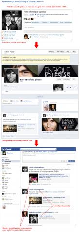 Facebook Page corresponding to your site’s content!