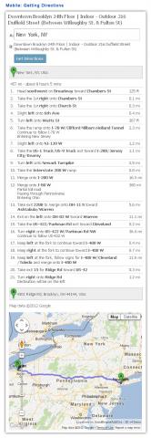 Mobile: Getting Directions