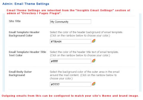 Admin: Email Theme Settings