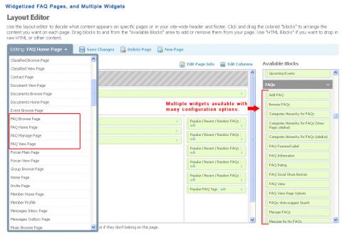 Widgetized FAQ Pages and Multiple Widgets