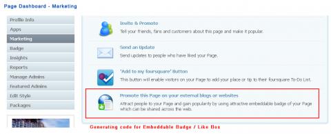 Page Dashboard - Marketing