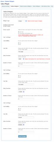 Admin: Tabbed Widgets