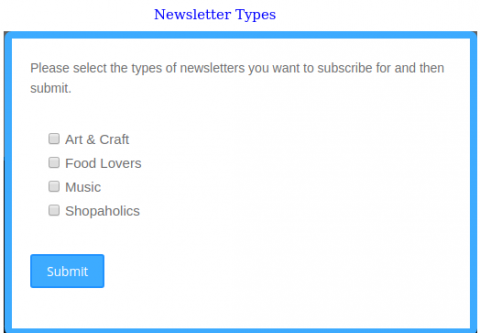 Newsletter Types