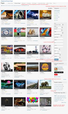 Widgetized Browse Pages