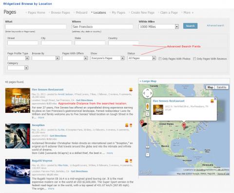 Widgetized Browse by Location