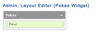 Admin: Layout Editor (Pokes Widget)