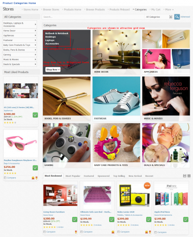 Product Categories Home